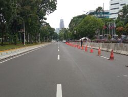 Ruas Jalan Merdeka Barat Ditutup Imbas Sidang Sengketa Pilpres 2024 di MK