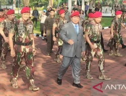 Prabowo Hadir dalam Upacara HUT Kopassus ke-72 di Cijantung