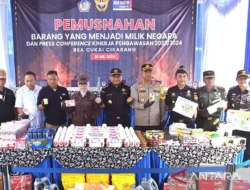 Lebih Dari 4 Juta Batang Rokok Ilegal Berhasil Dimusnahkan Bea Cukai Cikarang