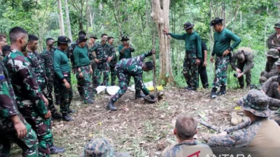 TNI AL Bersama Tentara AS Gelar Latihan Bersama Sekaligus Bakti Sosial di Lampung