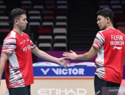 Fajar/Rian Buka Kemenangan Indonesia atas Inggris di Piala Sudirman 2025