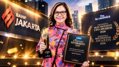 Bank Jakarta Raih Penghargaan CFO Inovatif dan Merek Terpopuler di Kategori BPD